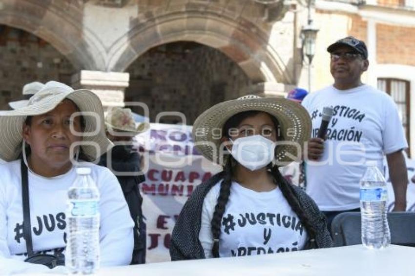 TLAXCALA . MANIFESTACIÓN TLALCUAPAN