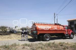 SEGURIDAD . INCENDIO CAMIONETA