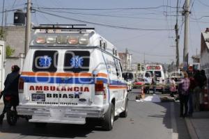 TLAXCALA . CICLISTA ATROPELLADO