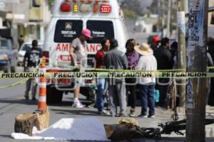 TLAXCALA . CICLISTA ATROPELLADO