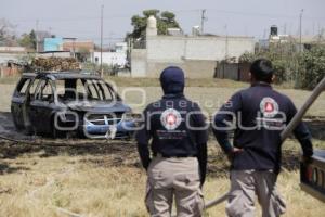 SEGURIDAD . INCENDIO CAMIONETA