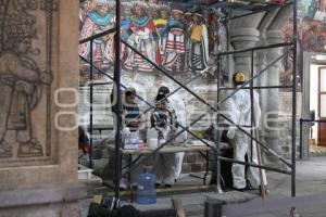 TLAXCALA . RESTAURACIÓN MURALES