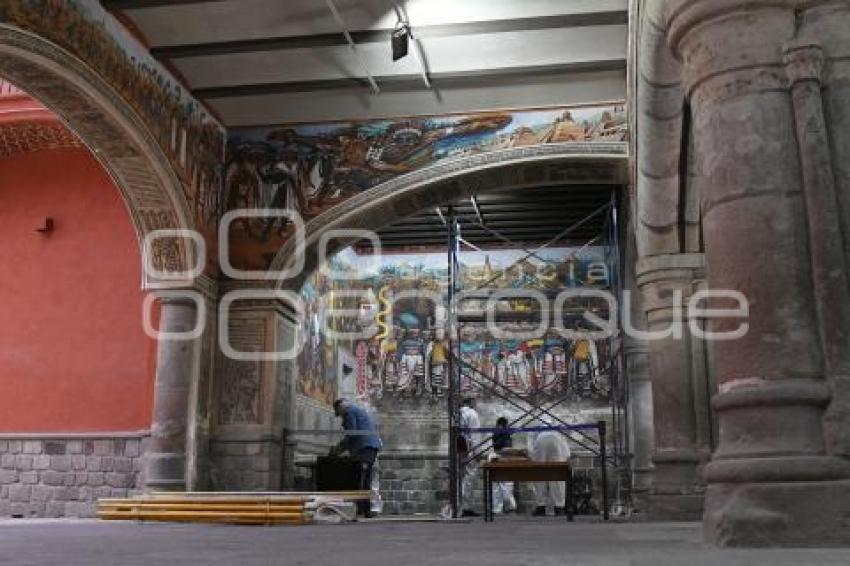 TLAXCALA . RESTAURACIÓN MURALES