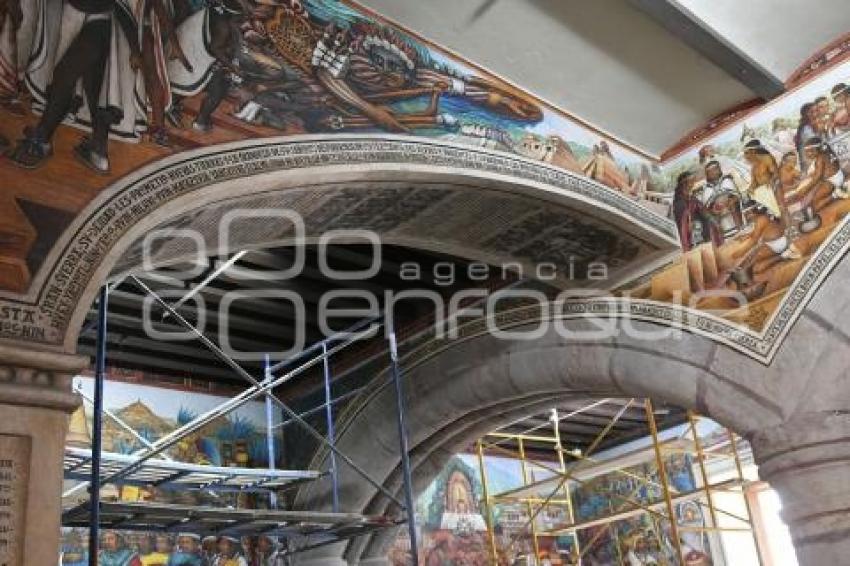 TLAXCALA . RESTAURACIÓN MURALES