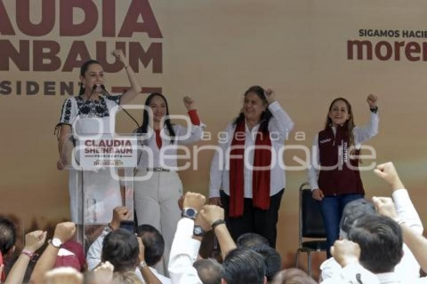 CAMPAÑA CLAUDIA SHEINBAUM . TEHUACÁN