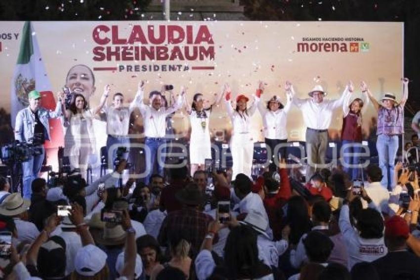 CAMPAÑA CLAUDIA SHEINBAUM . CHOLULA