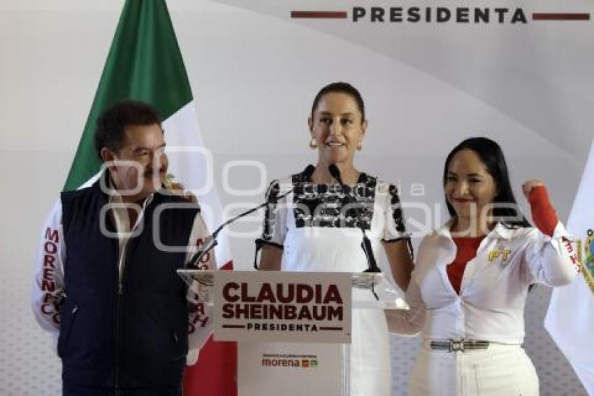 CAMPAÑA CLAUDIA SHEINBAUM . TEHUACÁN