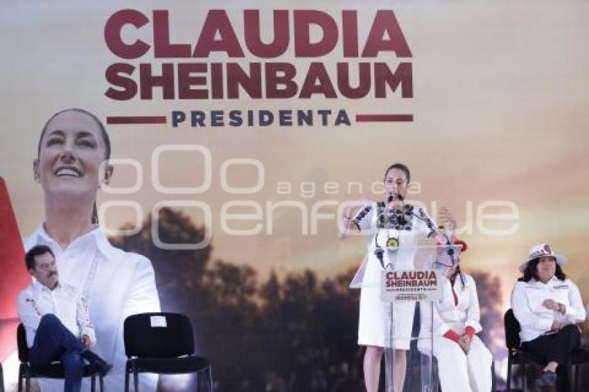 CAMPAÑA CLAUDIA SHEINBAUM . CHOLULA