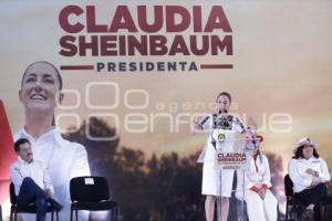 CAMPAÑA CLAUDIA SHEINBAUM . CHOLULA