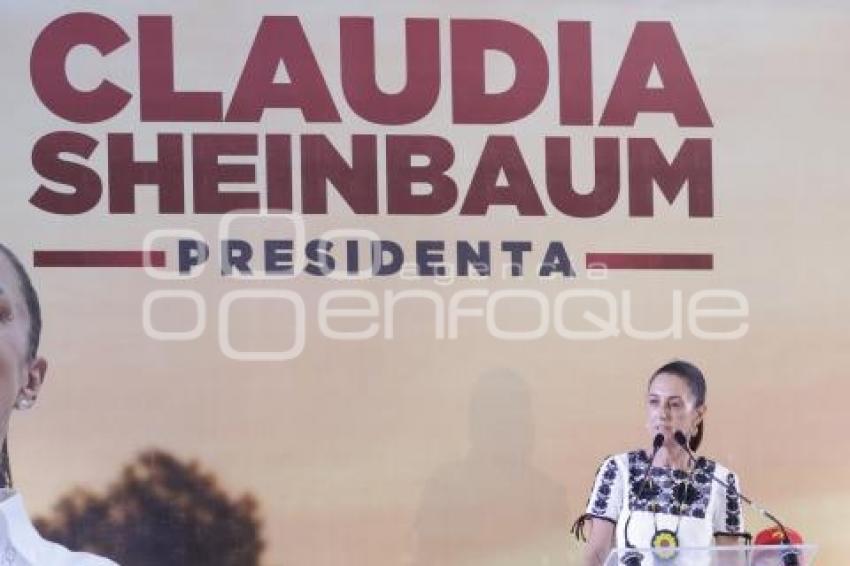 CAMPAÑA CLAUDIA SHEINBAUM . CHOLULA