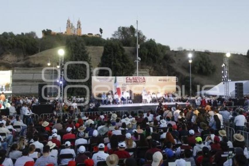 CAMPAÑA CLAUDIA SHEINBAUM . CHOLULA