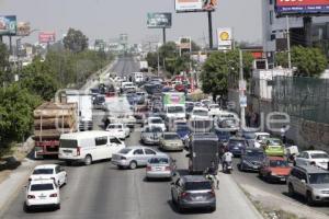 MANIFESTACIÓN . TRÁFICO VEHICULAR