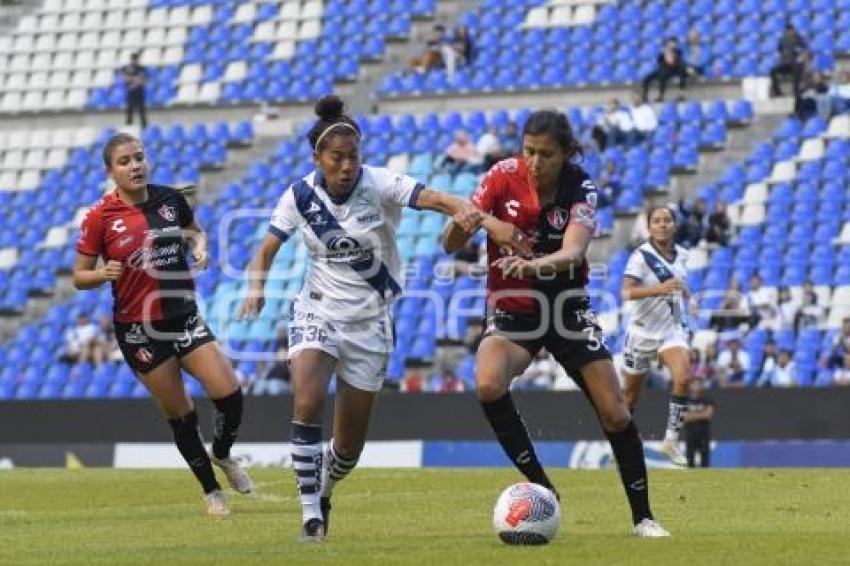 FÚTBOL FEMENIL . PUEBLA VS ATLAS