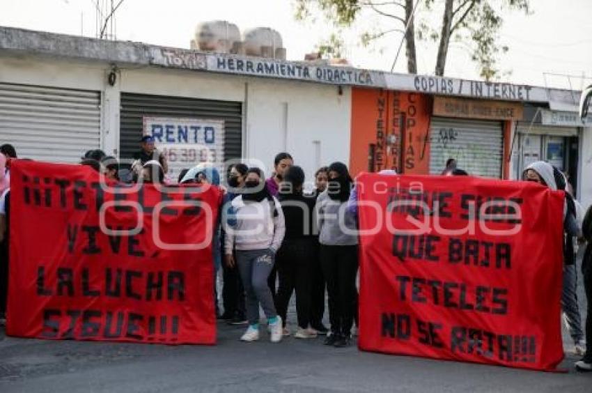 MANIFESTACIÓN . ESTUDIANTES TETELES