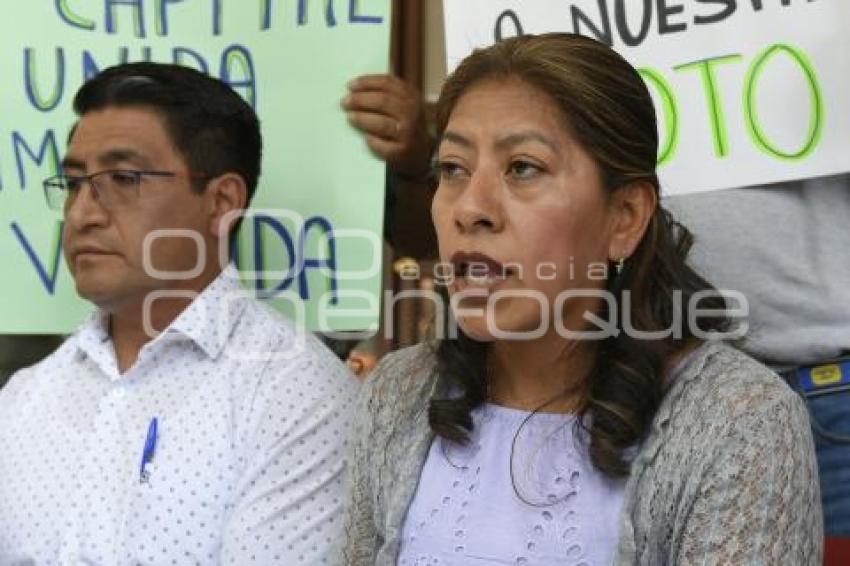 TLAXCALA . MANIFESTACIÓN AYUNTAMIENTO