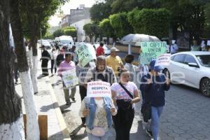 TLAXCALA . MANIFESTACIÓN AYUNTAMIENTO