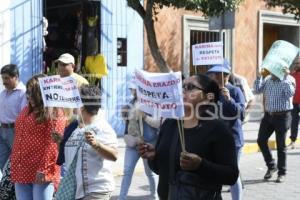 TLAXCALA . MANIFESTACIÓN AYUNTAMIENTO