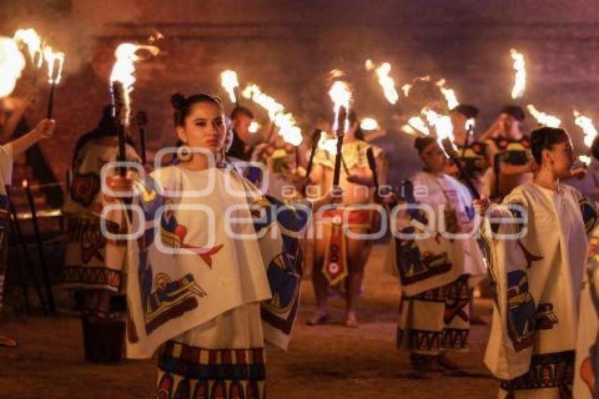 SAN ANDRÉS CHOLULA . RITUAL A QUETZALCÓATL