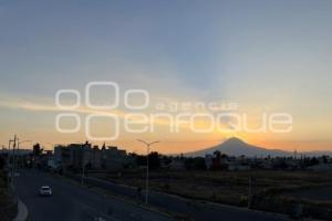 ATARDECER . POPOCATÉPETL