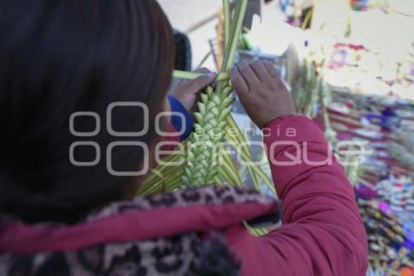 TLAXCALA . ARTESANOS DE PALMAS