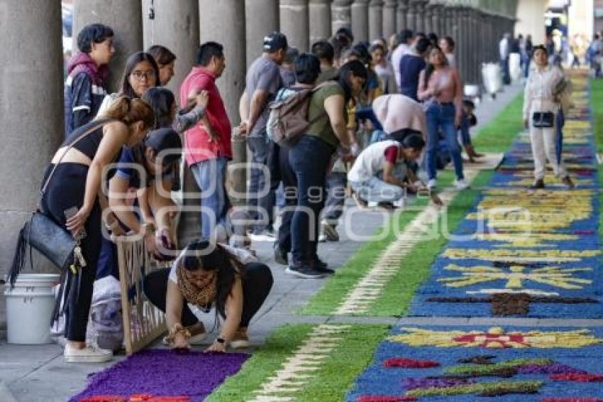 SAN PEDRO CHOLULA . TAPETE MONUMENTAL