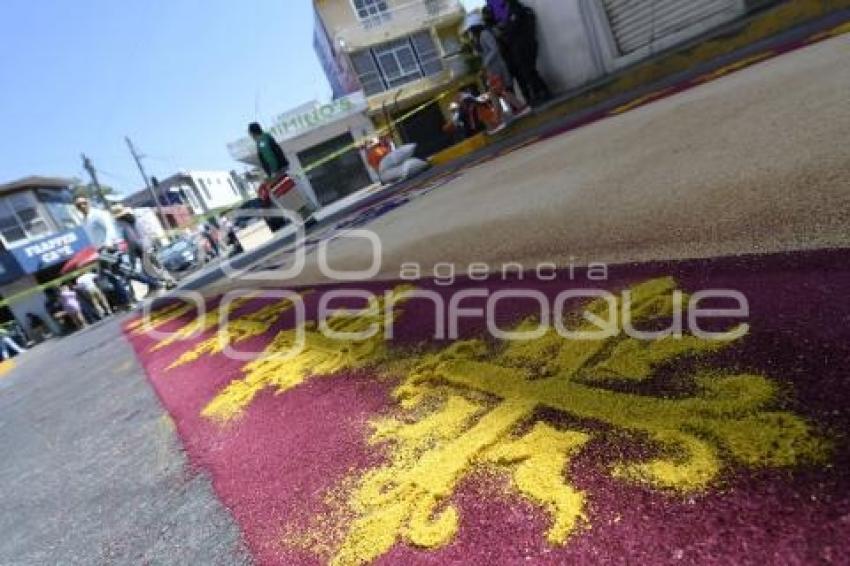 TLAXCALA . ALFOMBRAS SEMANA SANTA