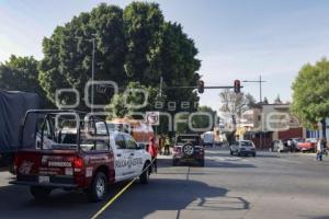 PROCESIÓN VIERNES SANTO . CIERRE VIAL