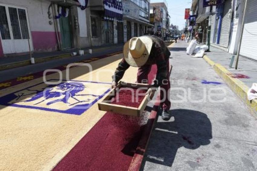 TLAXCALA . ALFOMBRAS SEMANA SANTA