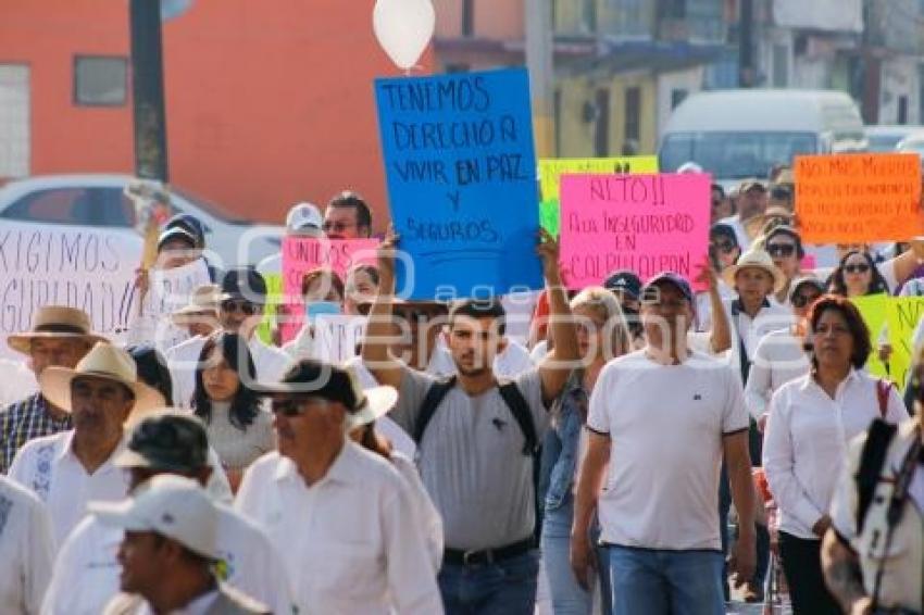 TLAXCALA . MARCHA INSEGURIDAD