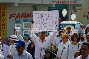 TLAXCALA . MARCHA INSEGURIDAD