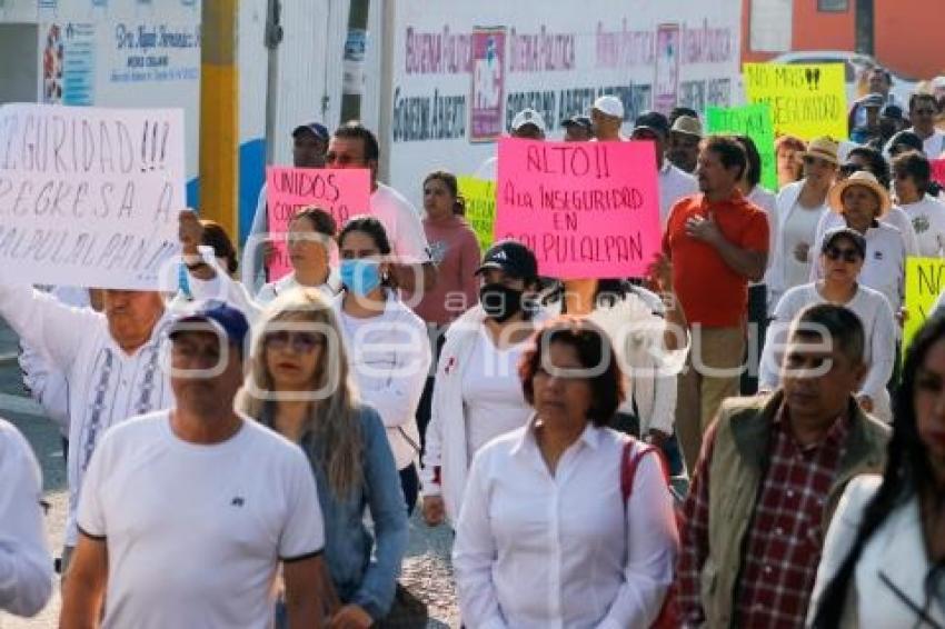 TLAXCALA . MARCHA INSEGURIDAD