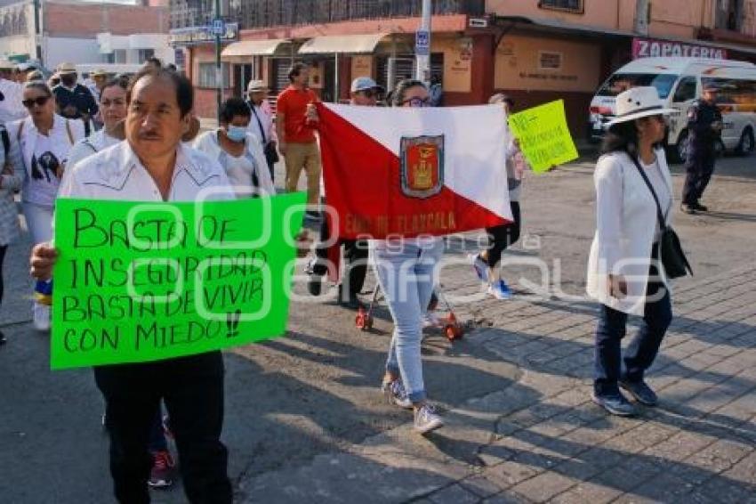 TLAXCALA . MARCHA INSEGURIDAD