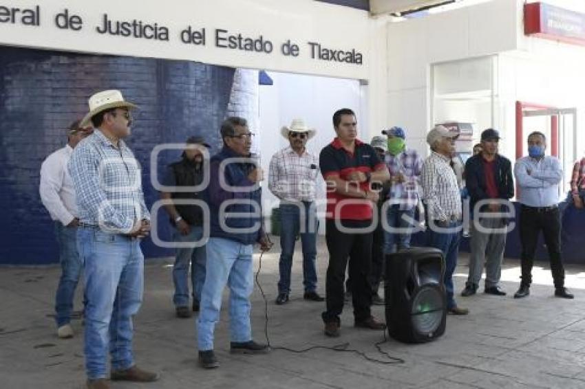 TLAXCALA . MANIFESTACIÓN EJIDATARIOS