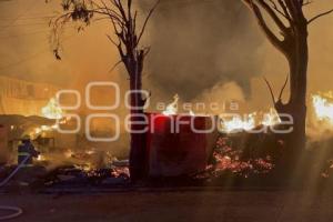 SAN LORENZO ALMECATLA . INCENDIO