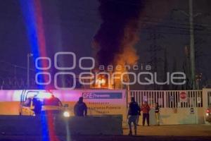 INCENDIO SUBESTACIÓN CFE