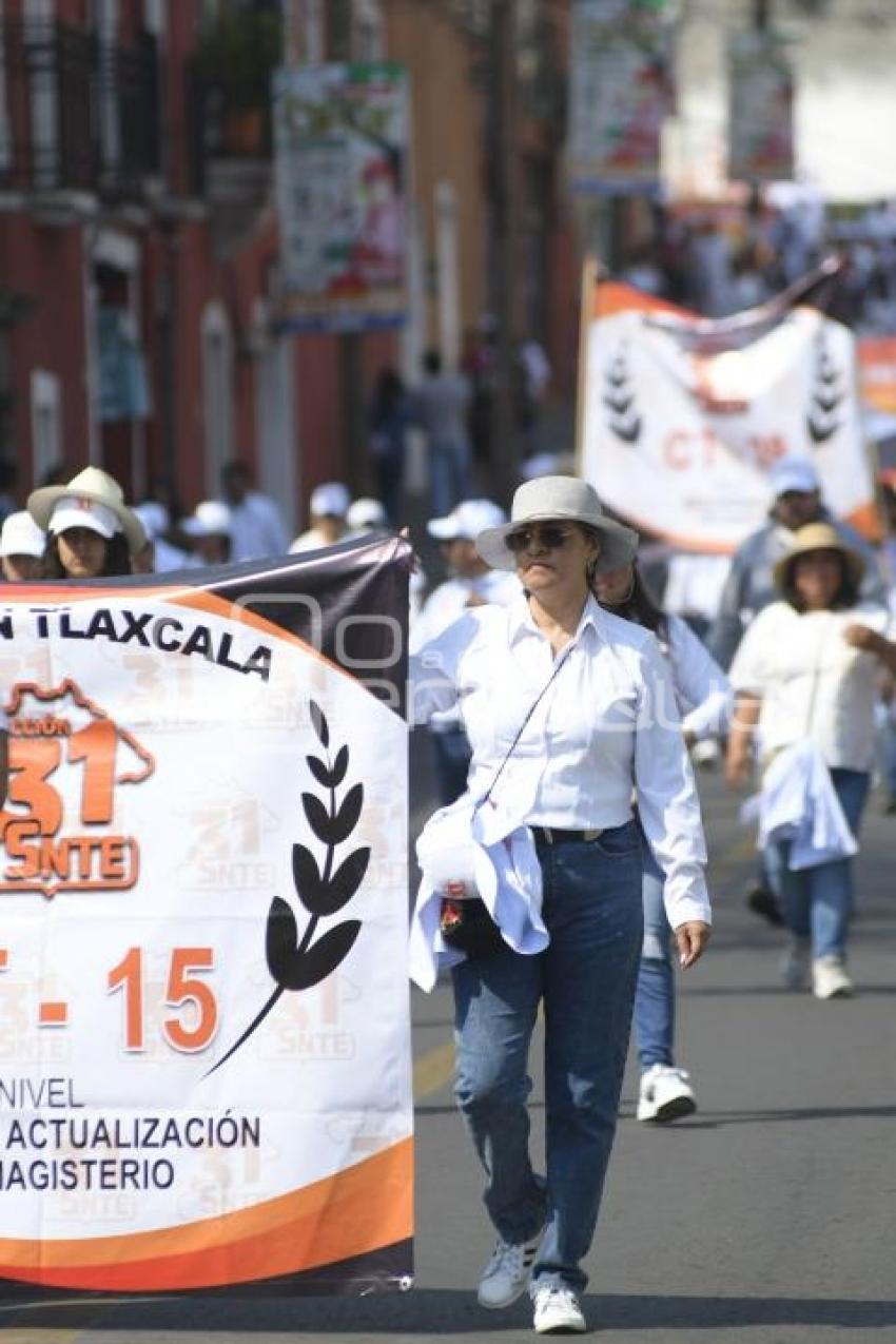 TLAXCALA . DESFILE DÍA DEL TRABAJO