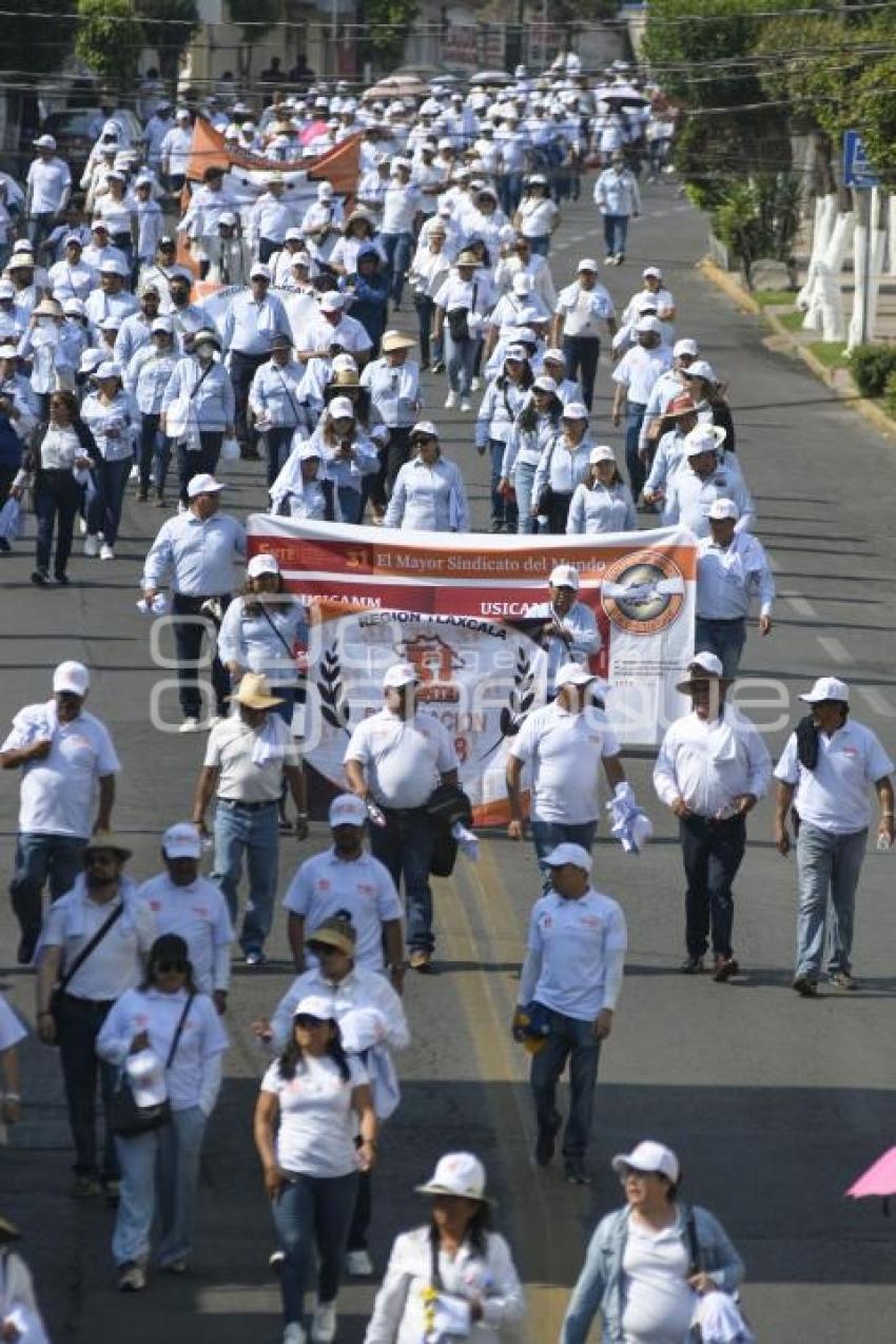 TLAXCALA . DESFILE DÍA DEL TRABAJO