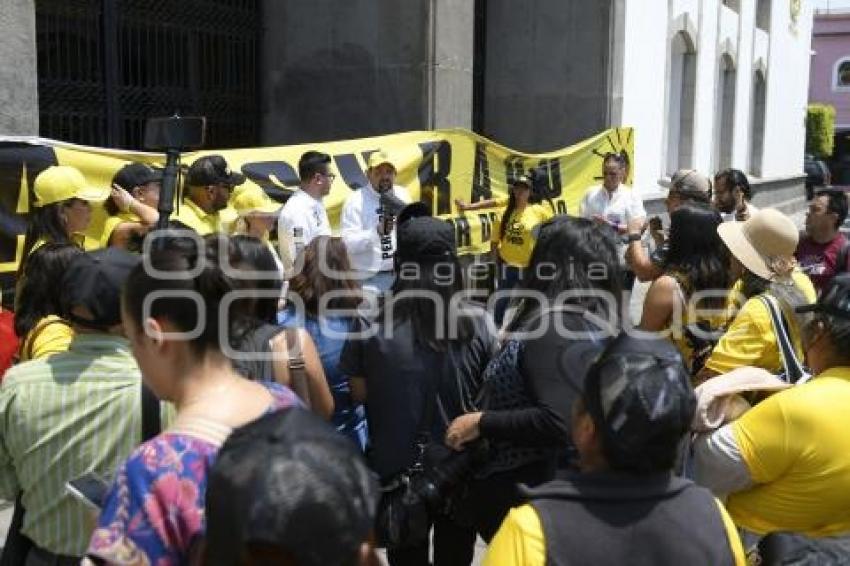 TLAXCALA . MANIFESTACIÓN PRD