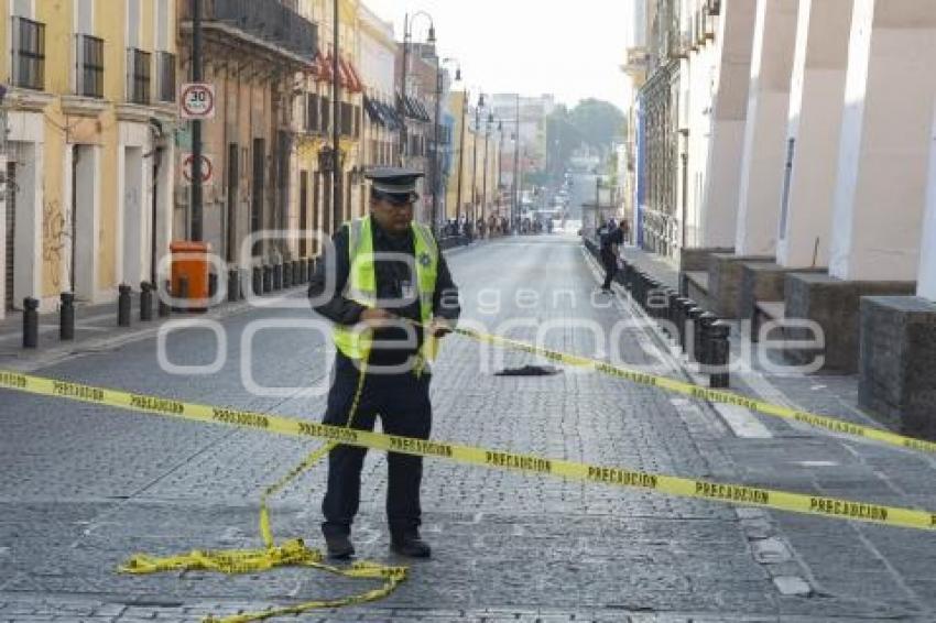 DESFILE 5 DE MAYO . CIERRE VIAL