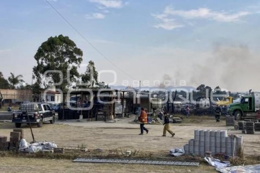 INCENDIO . CORRALÓN