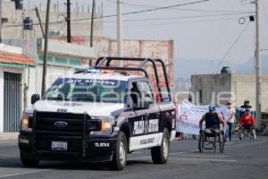 TLAXCALA . MARCHA PERSONAS CON DISCAPACIDAD