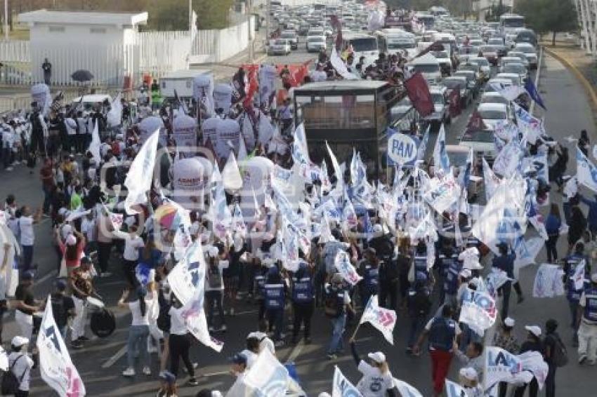 DEBATE PUEBLA 2024 . SIMPATIZANTES