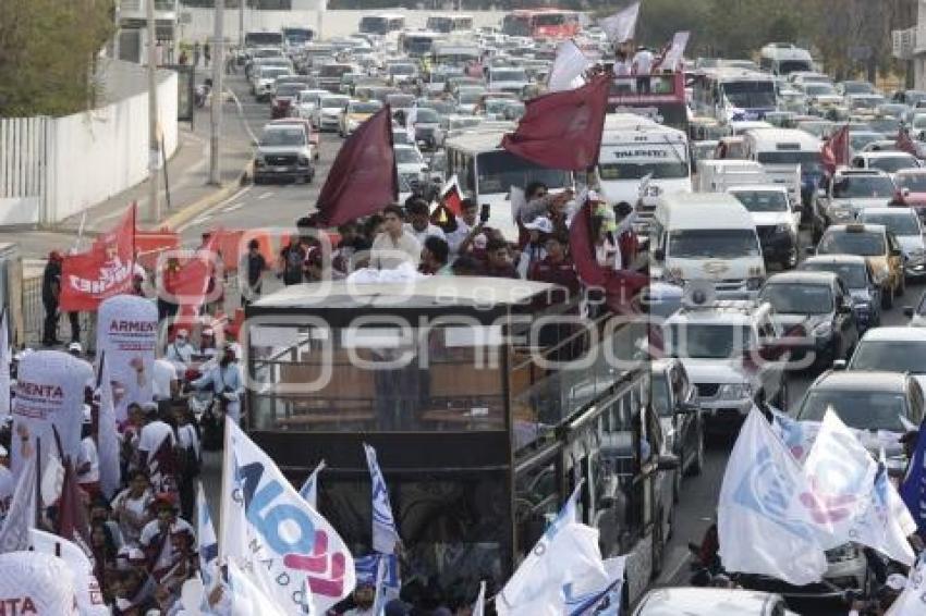 DEBATE PUEBLA 2024 . SIMPATIZANTES