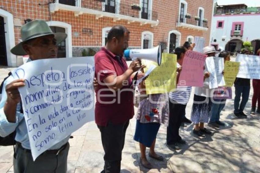 PROTESTA . USOS Y COSTUMBRES