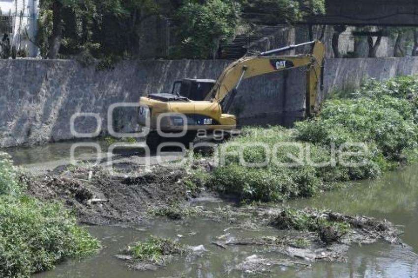 TLAXCALA . DESAZOLVE RÍO ZAHUAPAN