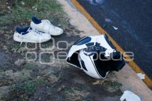 TLAXCALA . ACCIDENTE MOTOCICLISTA