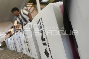 TLAXCALA . RESGUARDO PAQUETES ELECTORALES