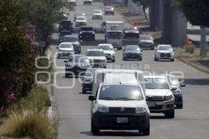 VÍA ATLIXCAYOTL . REDUCTORES DE VELOCIDAD