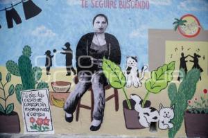 MURAL . MUJER DESAPARECIDA