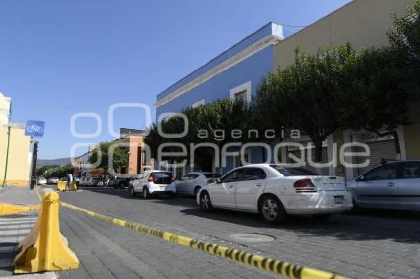 TLAXCALA . CIERRE DE CALLES